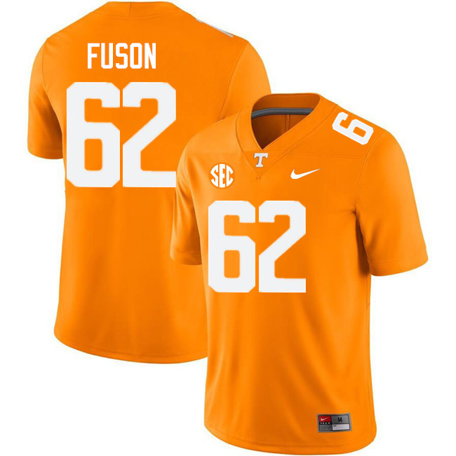 Clyde Fuson Tennessee Jersey,Tennessee Volunteers #62 Clyde Fuson College Jersey,Uniforms-Orange